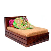 ONIJA  Ladu Gopal Storage Bed, Smallsingle, Rosewood, Polished wood, Brown